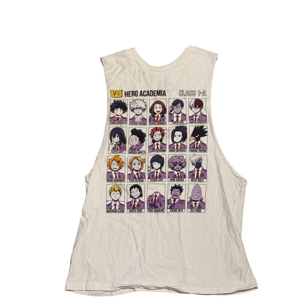 My Hero Academia Class 1-A Graphic Tank Top - White